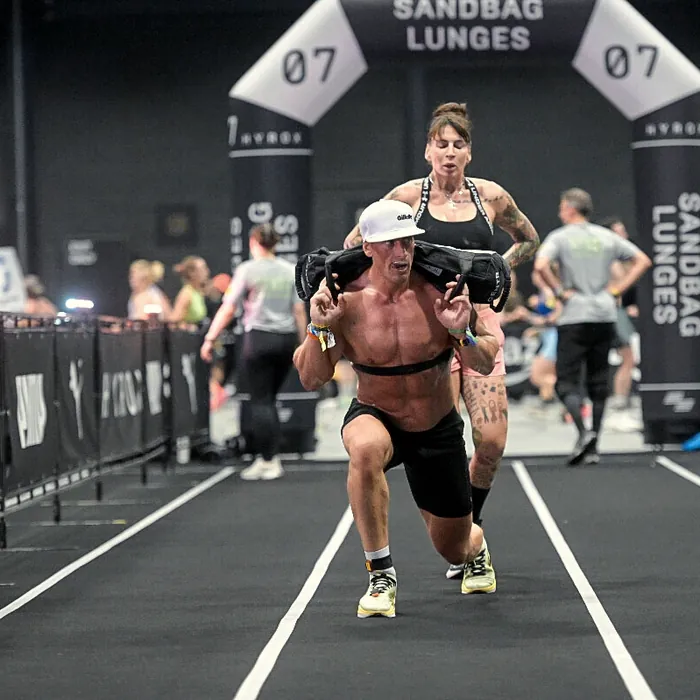 HYROX Maastricht – Sandbag Lunges