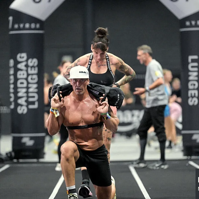 HYROX Maastricht – Sandbag Lunges